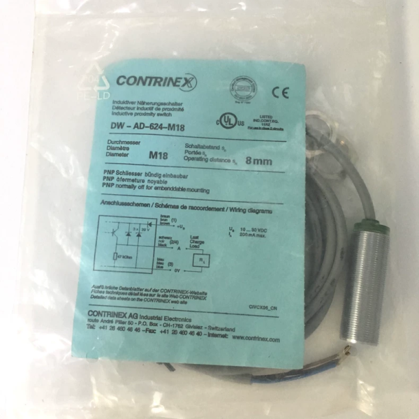 Contrinex Sensor DW-AD-624-M18,New and original,In stock