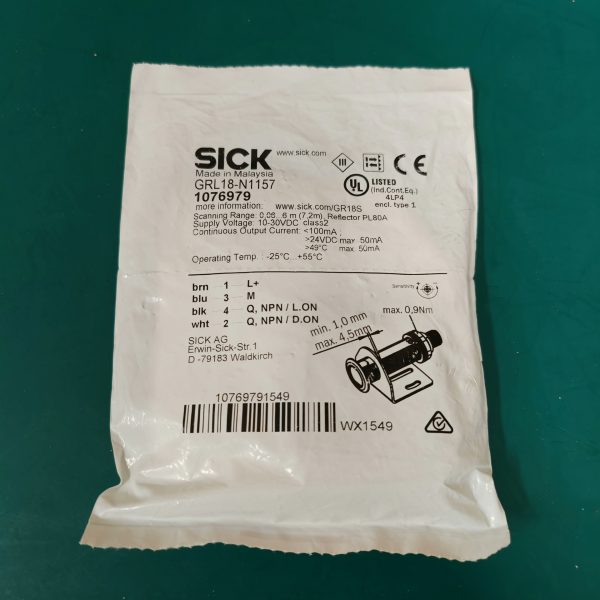 SICK Sensor GRL18-N1157 1076979,New and original,In stock