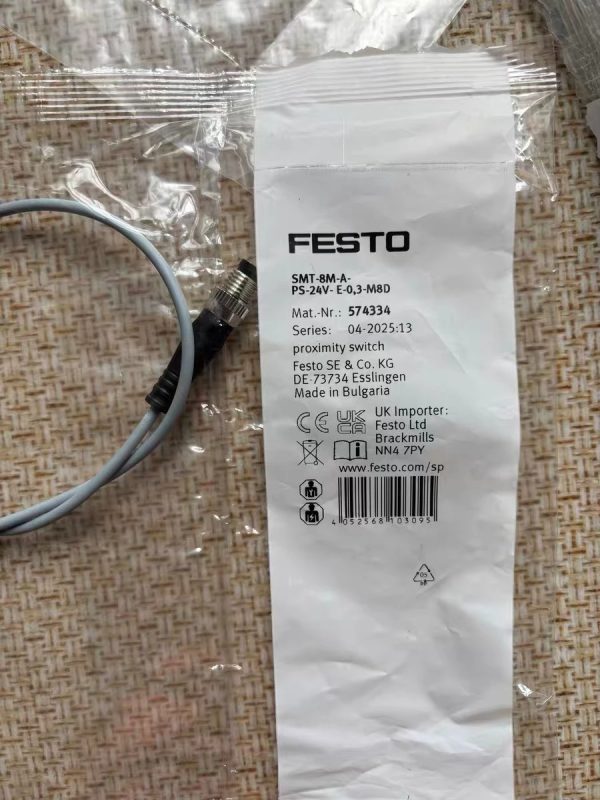 FESTO 574334 SMT-8M-A-PS-24V-E-0,3-M8D  ,New and original,In stock