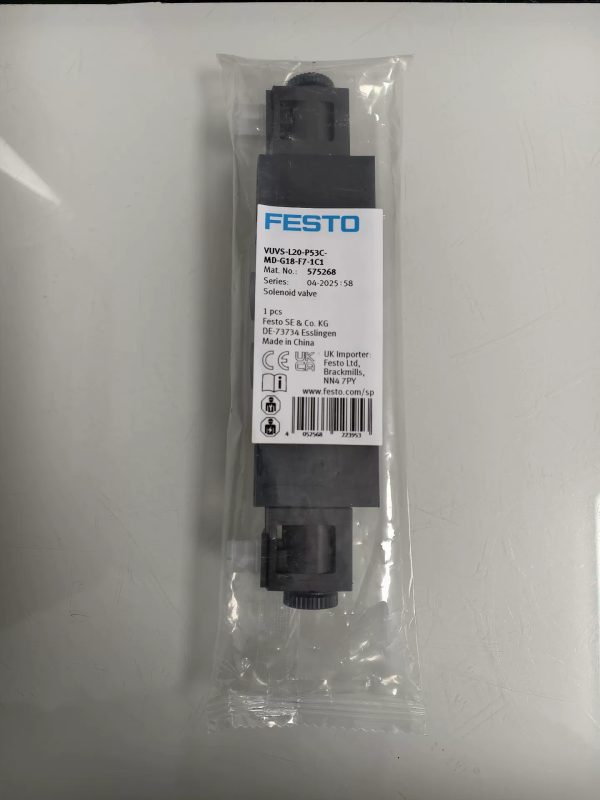FESTO Solenoid Valve VUVS-L20-P53C-MD-G18-F7-1C1 575268 ,New and original,In stock