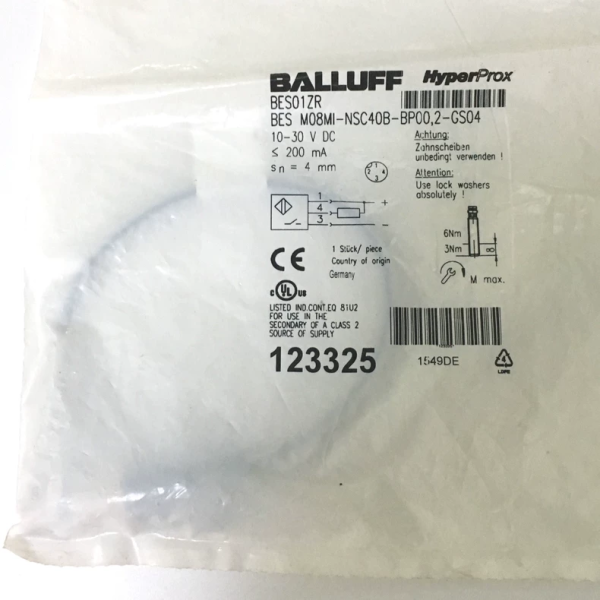BALLUFF Sensor BES01ZR BES M08MI-NSC40B-BP00,2-GS04 ,New and original,In stock