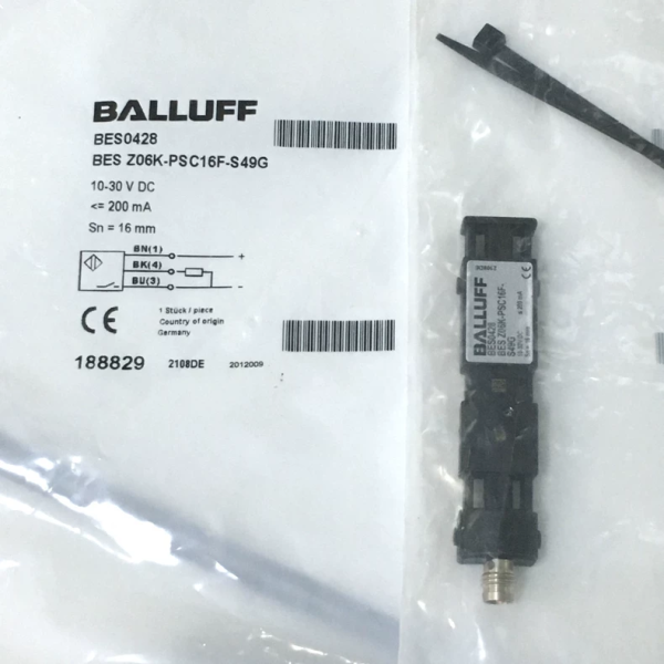 BALLUFF Sensor BES0428 BES Z06K-PSC16F-S49G ,Used one,In stock