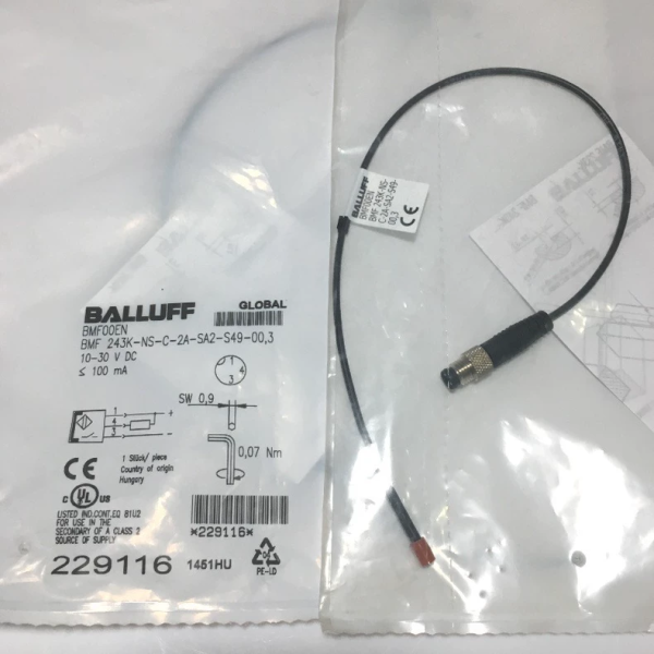 BALLUFF Sensor BMF00EN BMF 243K-NS-C-2A-SA2-S49-00,3 ,New and original,In stock
