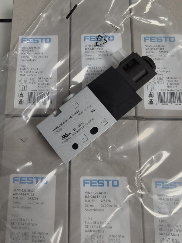 FESTO Solenoid Valve 575274 VUVS-L20-M32C-MD-G18-F7-1C1 ,New and original,In stock - 图片 2
