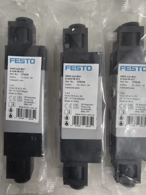 FESTO Solenoid Valve 575518 VUVS-L25-B52-D-G14-F8-1C1 ,New and original,In stock