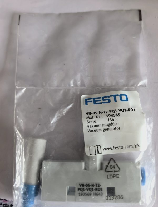 Festo vacuum generator VN-05-H-T2-PQ1-VQ1-RO1 193569,New and original,In stock