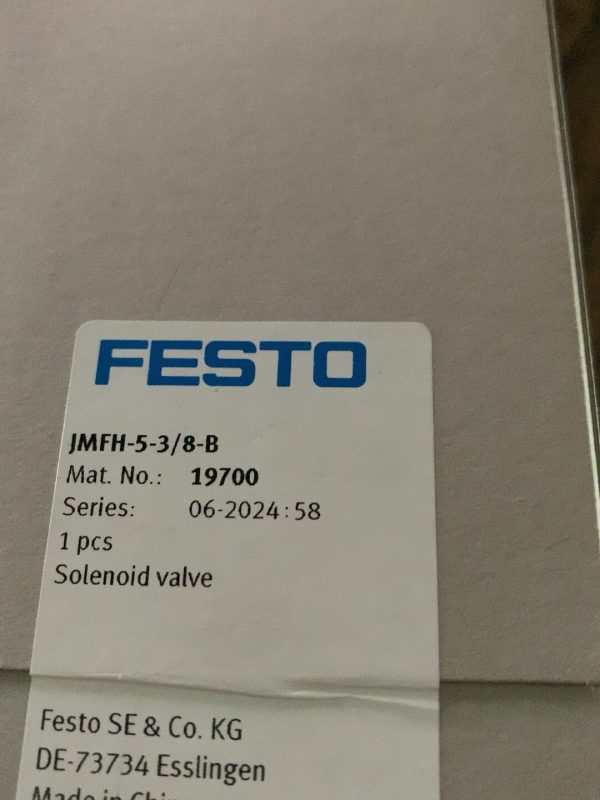 Festo solenoid valve,19700 JMFH-5-3/8-B,New and original,In stock