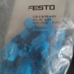 FESTO 90° Elbow Push-in Fitting LCK-1/8-PK-4-KU 6259,New and original,In stock