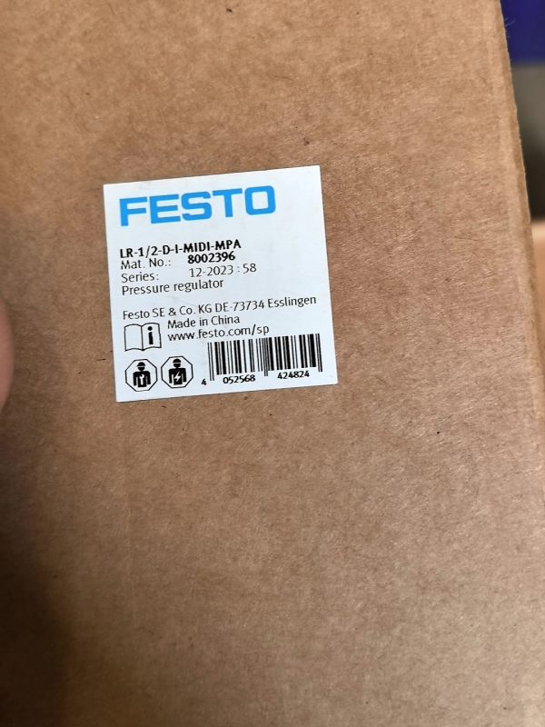 Festo Pressure regulator, 8002396 LR-1/2-D-I-MIDI-MPA ,New and original,In stock