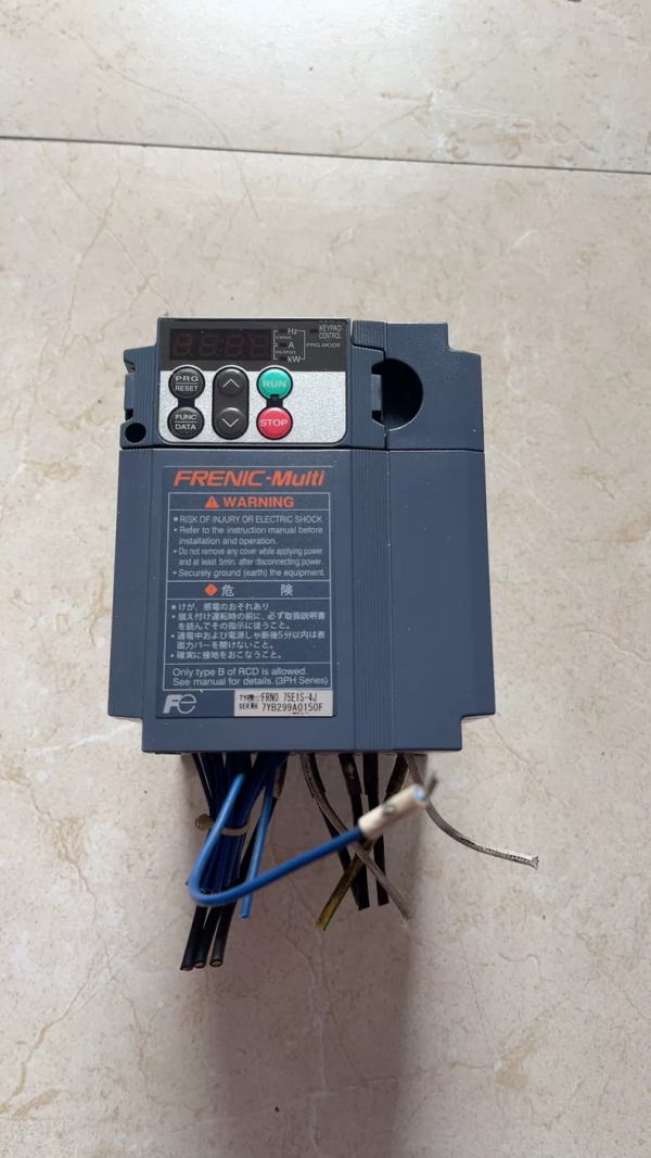 Fuji Electric FRENIC-Multi FRN0.75E1S-4J 0.75kW 380V Inverter,Used one,In stock