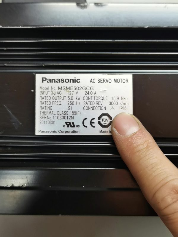 Panasonic servo motor MSME502GCG ,Used one,In stock