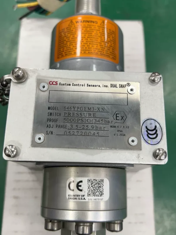 CCS 646YPGEM3-XN Pressure Switch,Used one,In stock - 图片 2
