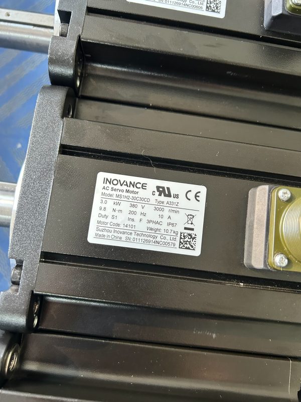 Inovance 3.0KW servo motor MS1H2-30C30CD-A331Z ,Used one,In stock